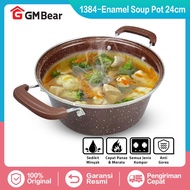 GM Bear Enamel Frying Pan - Enamel Wok Pan