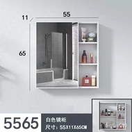 Space Aluminum Bathroom Smart Combination Mirror Cabinet Wall-Mounted Bathroom Mirror Toilet Separate Storage Mirror Box