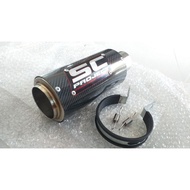 Motorcycle exhaust sc project gp carbon d50mm exhaust