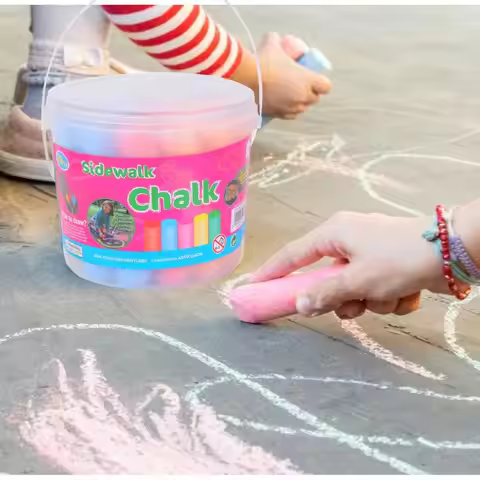 Washable Jumbo Sidewalk Colors Chalk for Kid and Adult,Paint on Classroom Chalkboard or Outdoor Play