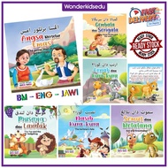 WKIDS BUKU CERITA JAWI 3 BAHASA | Buku Cerita Suku Kata Jawi Kanak Kanak Prasekolah | Story Book