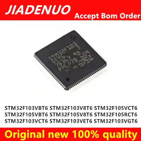 (1piece)New STM32F103VCT6 STM32F103VBT6 STM32F103VET6 STM32F103V8T6 VGT6 STM32F105V8T6 STM32F105VBT6