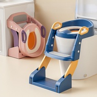 Kid Foldable Potty Seat Training Adjustable Potty Toilet Bowl with Ladder Kid Toilet Ladder Safe Pot