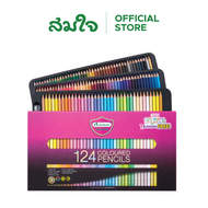 Master Art สีไม้ ดินสอสีไม้ มาสเตอร์อาร์ต แท่งยาว รุ่น Premium Grade 124 สี