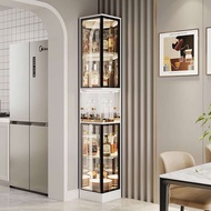 Corner Glass Wine Cabinet Display Cabinet For Home Living Room Wall-Mounted Modern Simple TV Cabinet