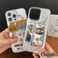 Gourde USD Dollar Design Y2K Phone Case for iPhone 16 15 14 13 12 11 ProMax X XS XR XsMax Casing Fas