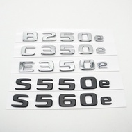 RearTrunk Logo Emblem Badge Script For Mercedes Benz B250e C350e E350e S550e S560e glc350e gle500e g