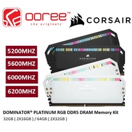 CORSAIR DOMINATOR PLATINUM RGB DDR5 DIMM RAM PC MEMORY (Kit of 2 Pack)( 5200MHZ / 5600MHZ / 6000MHZ 