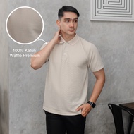 KGMN Apparel Hugo POLO Waffle Shirt Men's POLO Shirt T-Shirt/ POLO Shirt Premium Collared Men's T-Sh