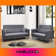 Nabucco N632 Super Saver 2+3 Sofa Set [Water Resistance Fabric or Casa Leather][Delivery in West Malaysia Only][Free Sofa Pillow]