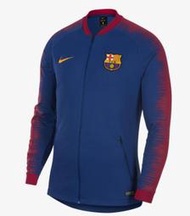 全新NIKE 公司貨 巴塞 FC Barcelona Jacket Dri-FIT 運動 外套 藍/紅 Royal 主場
