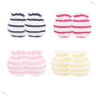 Lilyrola 3 Pairs 0-3 Months Newborn Infant Soft Cotton Gloves Anti-scratch Handguard Glove