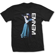 Eminem Men's Mic Adult T-Shirt. Pose Slim Fit T-Shirt Fashion Tops for Boys and Girls Distro Ages 1 