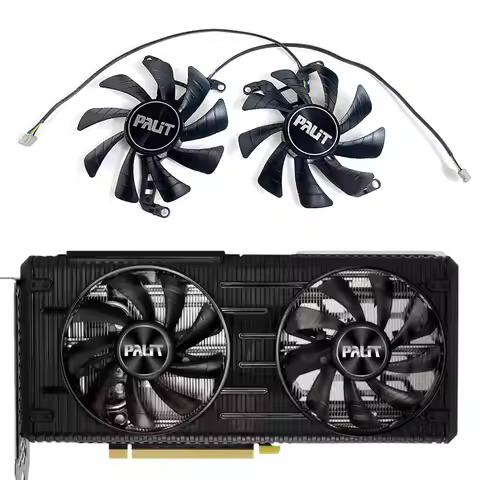 NEW 85MM RTX 3060 Dual GPU FAN，For PALIT RTX 3060 Dual、PALIT RTX 3060 TI Dual Graphics card cooling 