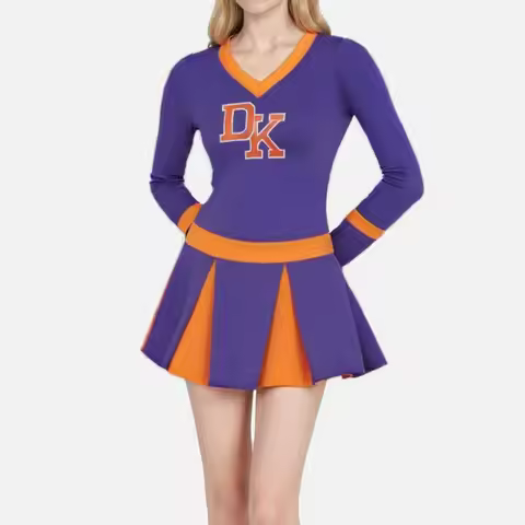 Megan Fox Jennifer’s Body Purple High School Cheerleader Costume Jennifer Check Cheerleading Uniform