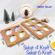 [Contains 50] Kraft Insert contains 4 / Kraft Insert contains 6 / Kraft Box Insert contains 4 and 6 