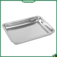 surpriseprice| Stainless Steel Rectangular Grill Fish Baking Tray Plate Pan Kitchen Supply
