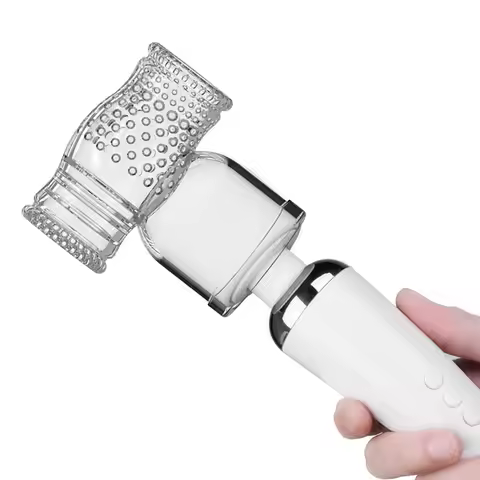 2 Sizes Hitachi Magic Wand Massager Attachments Accessories Headgear Man glans exercise Sleeve Silic