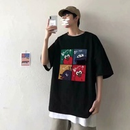 Student Couple Wear Trendy cod Pure Cotton Cartoon Anime Trendy Shirt t-Sleeve Men Version New Summe