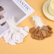 Jewelry Tag Classic Simple Kraft Paper Price Tag Blank Handwritten with String Tag