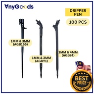 [100pcs] AnyGoods 1mm&3mm 1mm&4mm Pen Dripper Fertigasi | Arrow Dripper Pen Fertigation