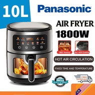 Panasonic 10L Air Fryer Oven Digital Touch Multifunctional Large Capacity Baking & Grilling Smart Ai