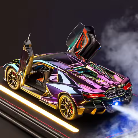 Spray 1:24 Lamborghini Revuelto Countach LP500S Supercar Alloy Metal Diecast Model Car Home Decorati