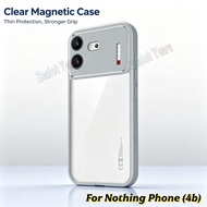 Caing for NothingPhone 4b 5G Nothing Phone (4b) Phone Case Matte Transparent Magnetic Shockproof Cov