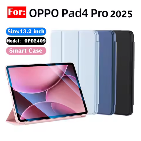 Smart Case For OPPO Pad 4 Pro 13.2 inch 2025 OPD2409 MagneticFoldingStand Soft TPU Back Cover Tablet
