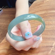 冰種藍水雪花棉翡翠手鐲 | 16圍 | 天然A貨翡翠 |  送禮