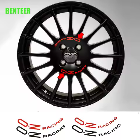 8Pcs OZ Racing Car Wheel Sticker Universal Auto Accessories