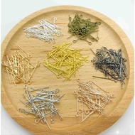 50 DIY electroplated metal nine character needles for jewelry accessories