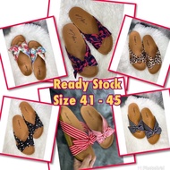 Prettyfeet Tiffany Plus Size Women Sandal - Thick Slipper - Sandal Perempuan - Size 41 to 45 (Ready 