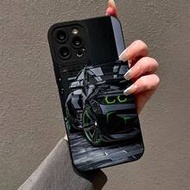 เคสโทรศัพท์กันกระแทก Precision Edged Black Racing Car Painted เข้ากันได้กับ P14 Pro Max, P13, P11 Ca