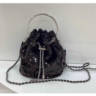 PREMIUM WOMEN'S SHOULDER BAG H-56 ELEGANT DRAWSTRING SHOULDER BAG