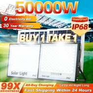 ESSONIO Lampu Solar Spotlight 50000W Solar Light Outdoor Waterproof LED IP68 Solar Street Light