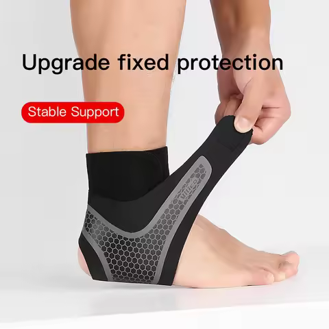 1 PC Ankle Brace Adjustable Compression Ankle Support Elastic Ankle Guard Pain Relief Strap Basketba