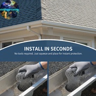 Strongaroetrtu Leaf Bloing Gutter Drain Filter Durable Rustproof Roof Eaves  Strainer for Residentia