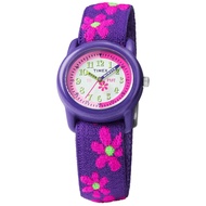 Children's T89022 Purple Cloth Quartz Watch with White Dial