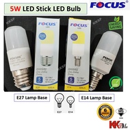 (6 month Warranty) Focus 5W LED Stick T28 5W LED Bulb ES E27 bulb E14 bulb - Daylight & Warmwhite