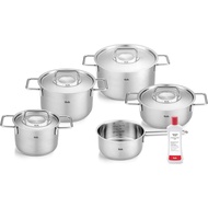 FISSLER PURE PROFI / FISSLER ORIGINAL PROFI Pot Set, German Pot Set 5 Piece, For All Types of Stoves