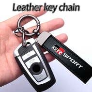 [Fashion Luxury] Toyota Gr Sport Car Fashion Leather Key Chain Car Accessories for Hilux Innova Corolla Cross Rush Calya Yaris Vios Avanza Raize Veloz Sienta Prius Camry