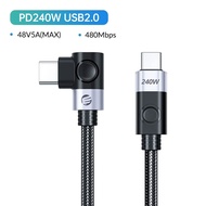 ORICO 240W ชาร์จเร็ว20Gpbs สายเพาเวอร์ PD3.1สายข้อมูลชนิด C 8K 60Hz สำหรับ PS5 Nintendo Switch Galax