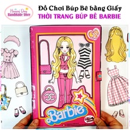 Paper Doll Toys - Barbie Doll's Fashion - Barbie Doll Wardrobe - Paper Doll Toys - DIY Set