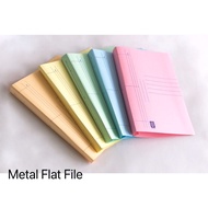 MANILA CARD METAL FLAT FILE / SPRING FILE