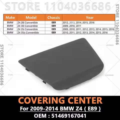For 2009 2010 2011 2012 2013 2014 E89 BMW Z4 28i 30i 35i 35is Interior Rear Trim Covering Center 514