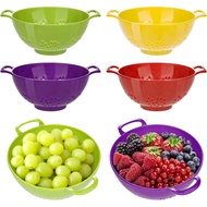 4 Pek Colander Kecil untuk Dapur Mini Penapis Plastik Pinggan Peti Deposit Keselamatan untuk Sayuran