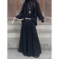 FG721 กระโปรงขายาวทรงหลวมเอวสูงสไตล์ญี่ปุ่น Yohji Yamamoto สำหรับผู้หญิงไซส์เล็ก XS กระโปรงทรงเดนิมท