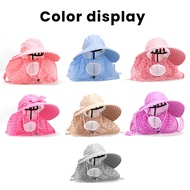 Dynasty Sneakers Women's Foldable Visor Hat Love Motif/ Beach Hat Embroidered B-18