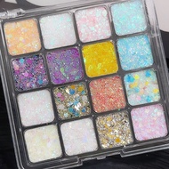 MUGE LEEN Rainbow Color Eye Shadow Palette 30 Colors Stage Makeup Blue Green Purple Dopaamine Multi-